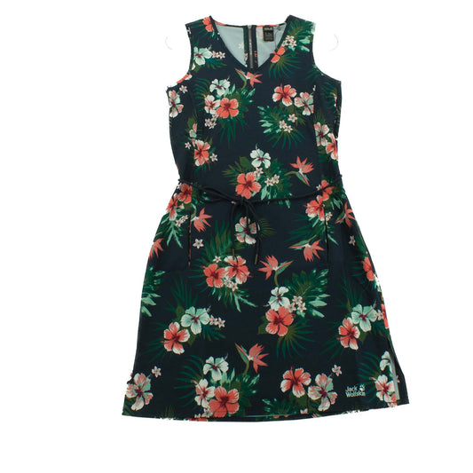 Jack Wolfskin Tioga Road Tropical Print Dress Damen Kleid Sommerkleid 5019351-7775-1