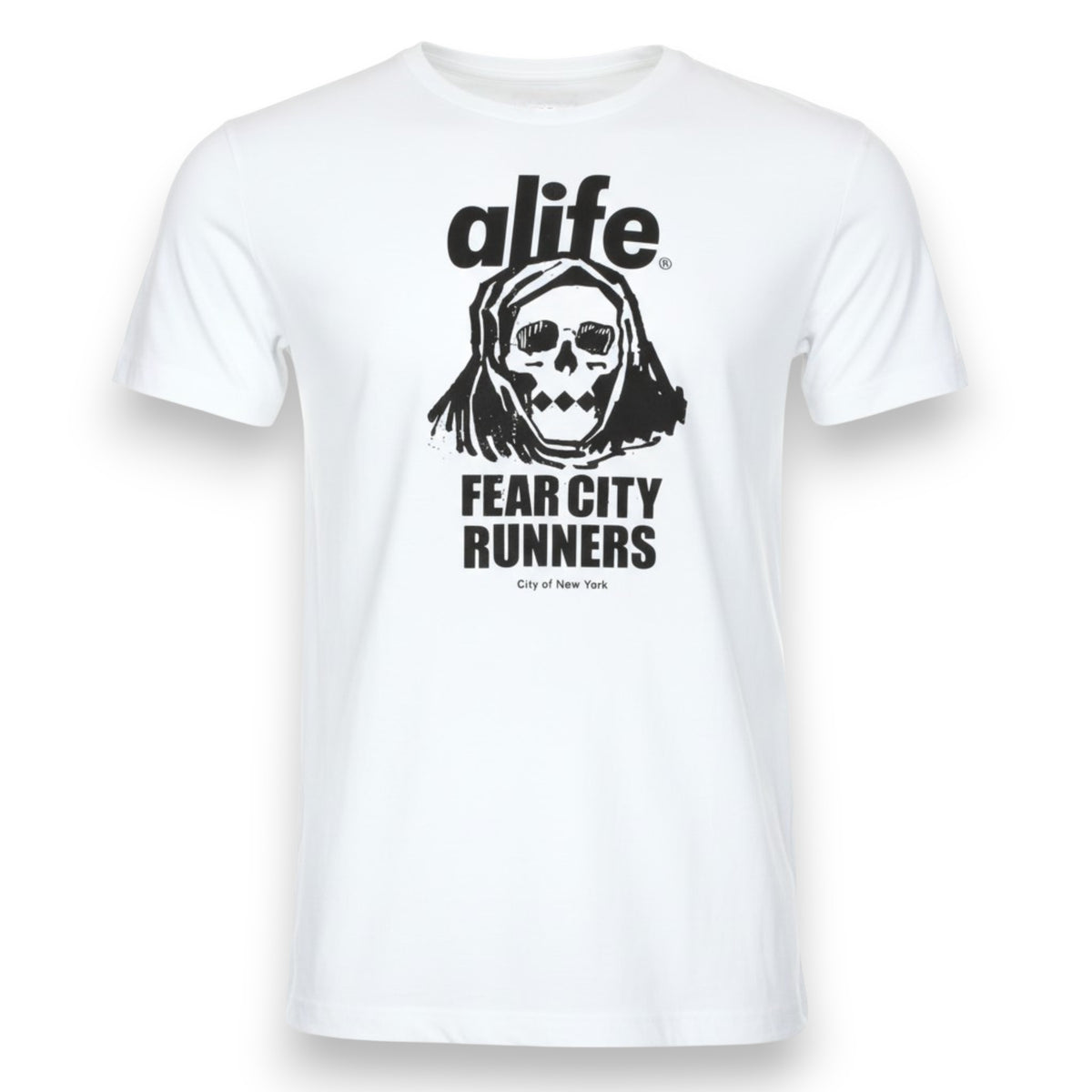 Puma Alife Olympic Logo kurzarm Herren T-Shirt Skull Weiß