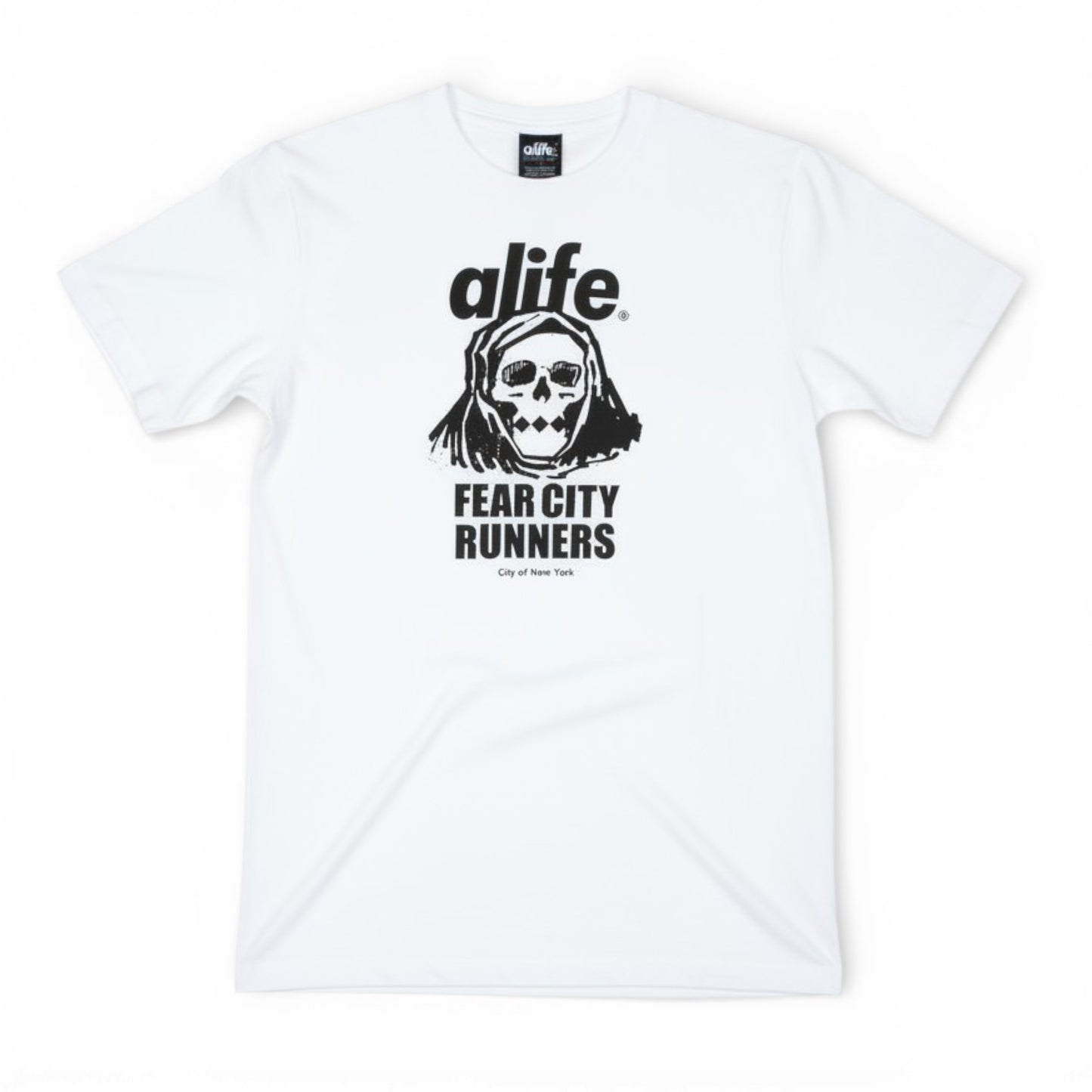 Puma Alife Olympic Logo kurzarm Herren T-Shirt Skull Weiß