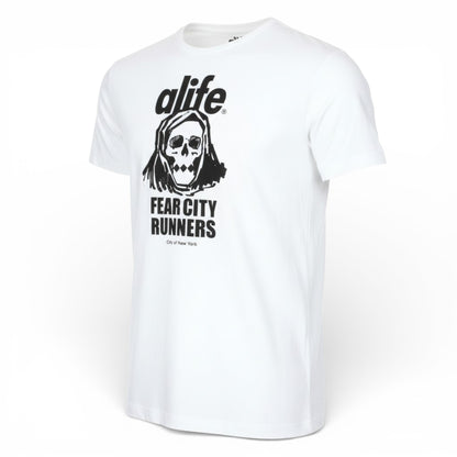 Puma Alife Olympic Logo kurzarm Herren T-Shirt Skull Weiß