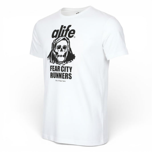 Puma Alife Olympic Logo kurzarm Herren T-Shirt Skull Weiß