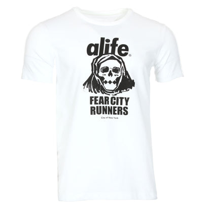 Puma Alife Olympic Logo kurzarm Herren T-Shirt Skull Weiß