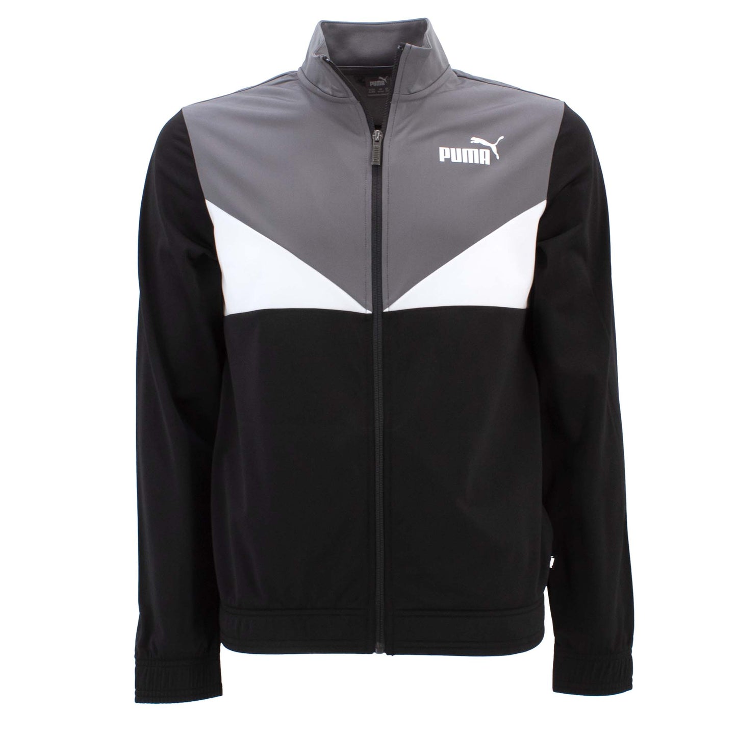 Puma Colorblock Kinder Trainingsanzug Poly Suit Jogginganzug Schwarz Jacke Hose