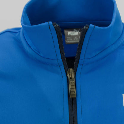 Puma Colorblock Kinder Trainingsanzug Poly Suit Jogginganzug Blau Jacke Hose
