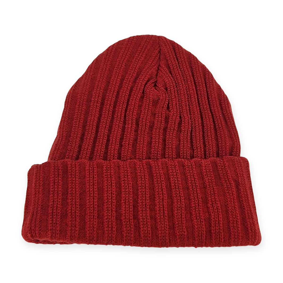 adidas Beanie Rippstrick in Rot, Rückseite