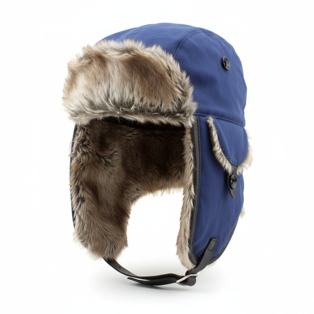 Herren Damen Trapper Hat Winter Mütze Russenmütze Fliegermütze Uschanka