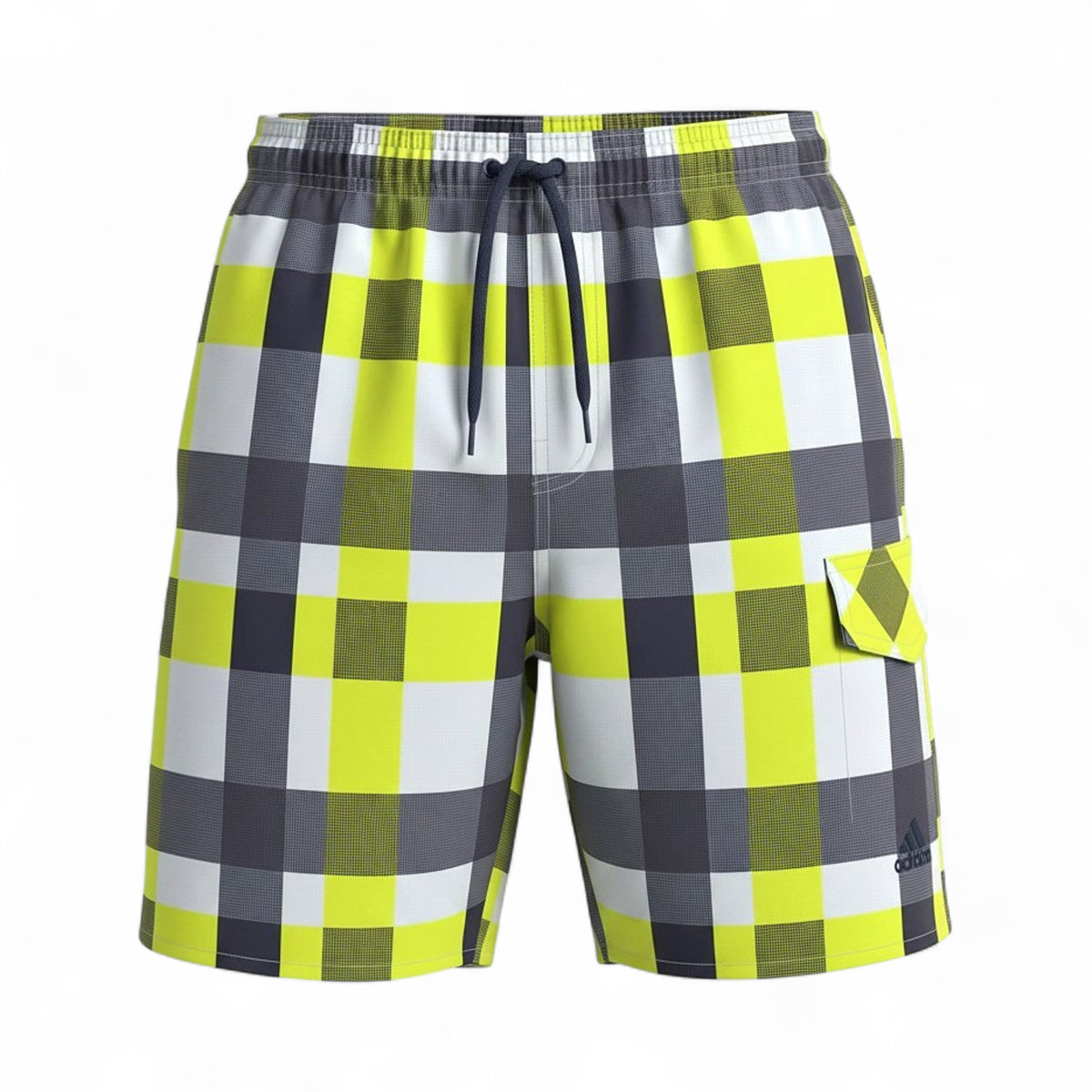 Adidas Y CHECK ML Kinder Badehose Schwimm-Shorts Karomuster S16451 – Bild 1