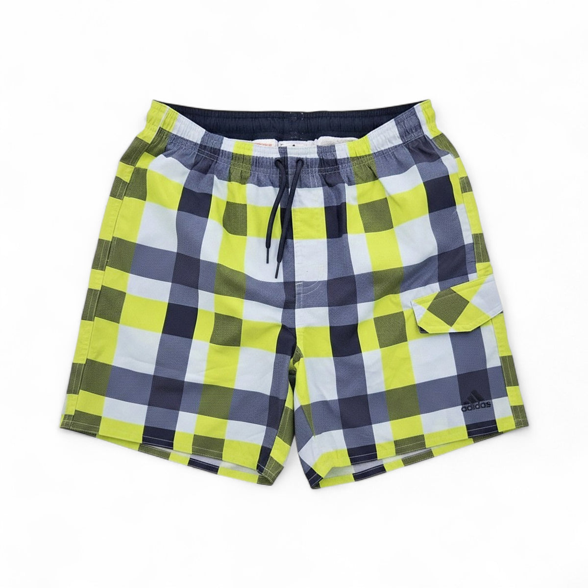 Adidas Y CHECK ML Kinder Badehose Schwimm-Shorts Karomuster S16451 – Bild 3