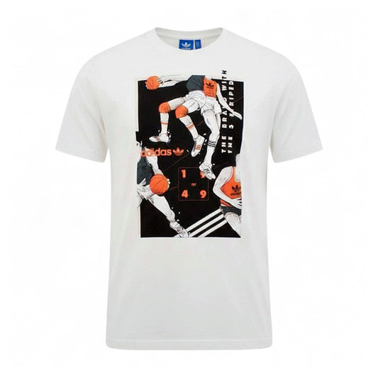 Adidas Originals Tongue Basketball T-Shirt kurzarm Herren Shirt Tee