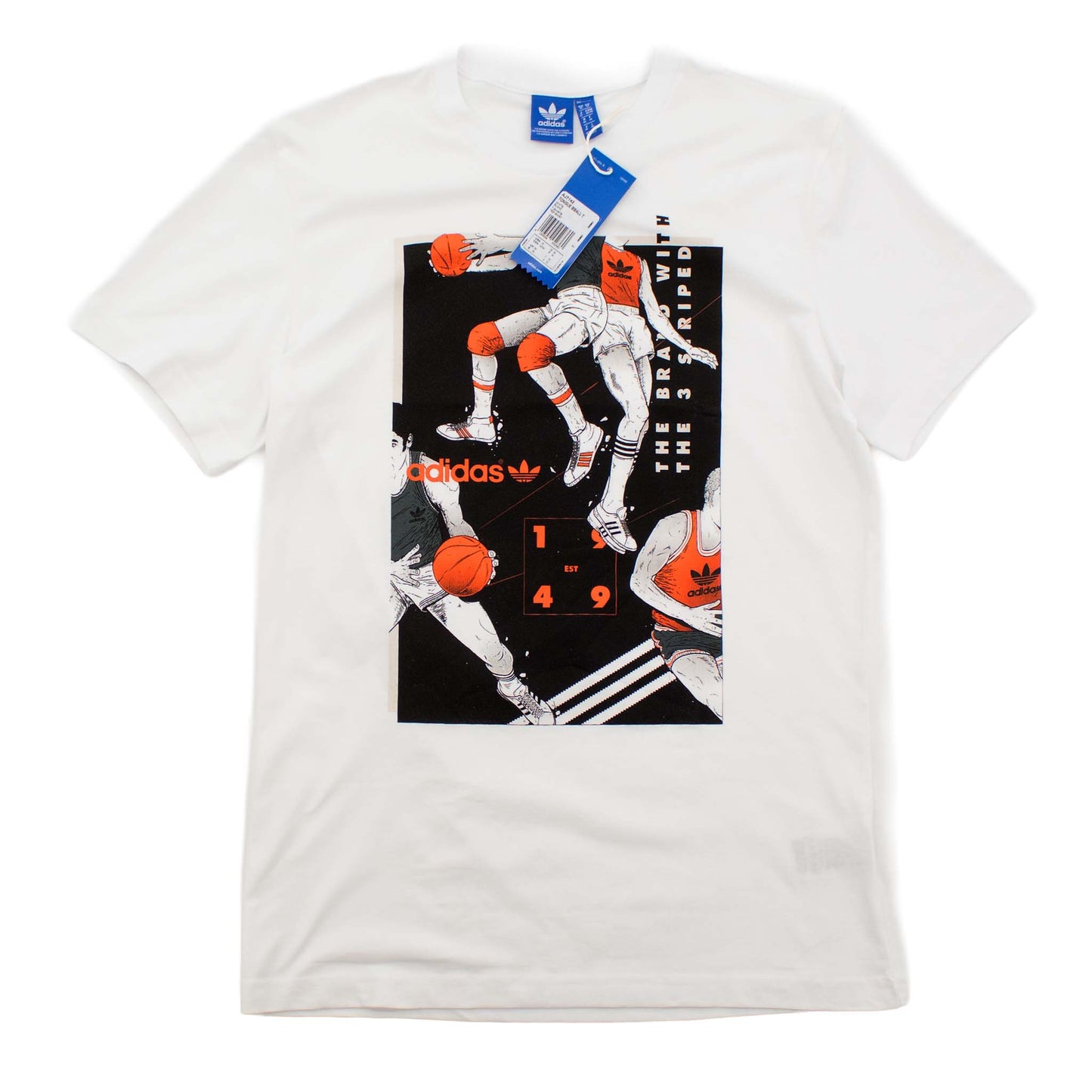 Adidas Originals Tongue Basketball T-Shirt kurzarm Herren Shirt Tee
