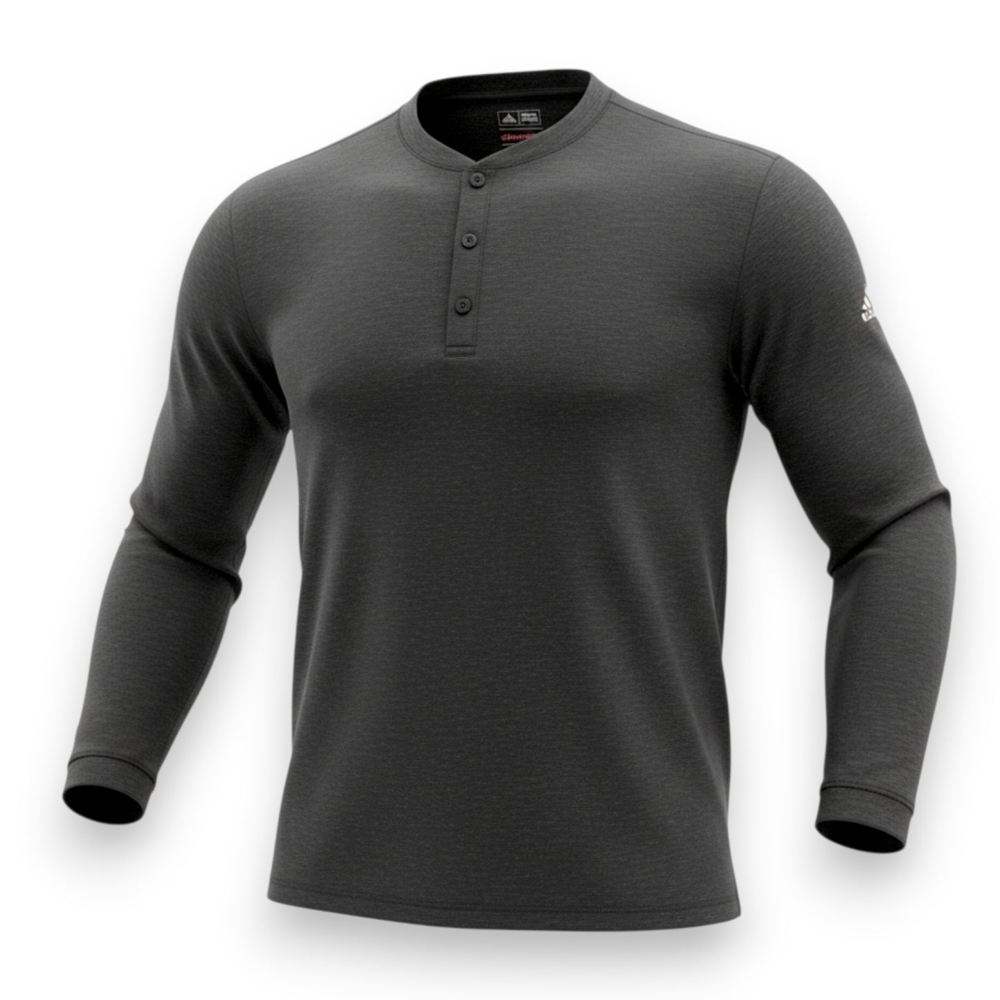Adidas Golf Travel Wool Henley Shirt Herren Sportshirt Longsleeve