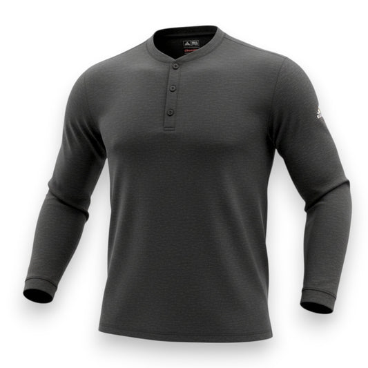 Adidas Golf Travel Wool Henley Shirt Herren Sportshirt Longsleeve