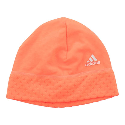 Brand Dealers Arena e.K. - BDA24 orange Adidas fleece beanie for kids with climaheat technology and subtle cross pattern on the cuff.