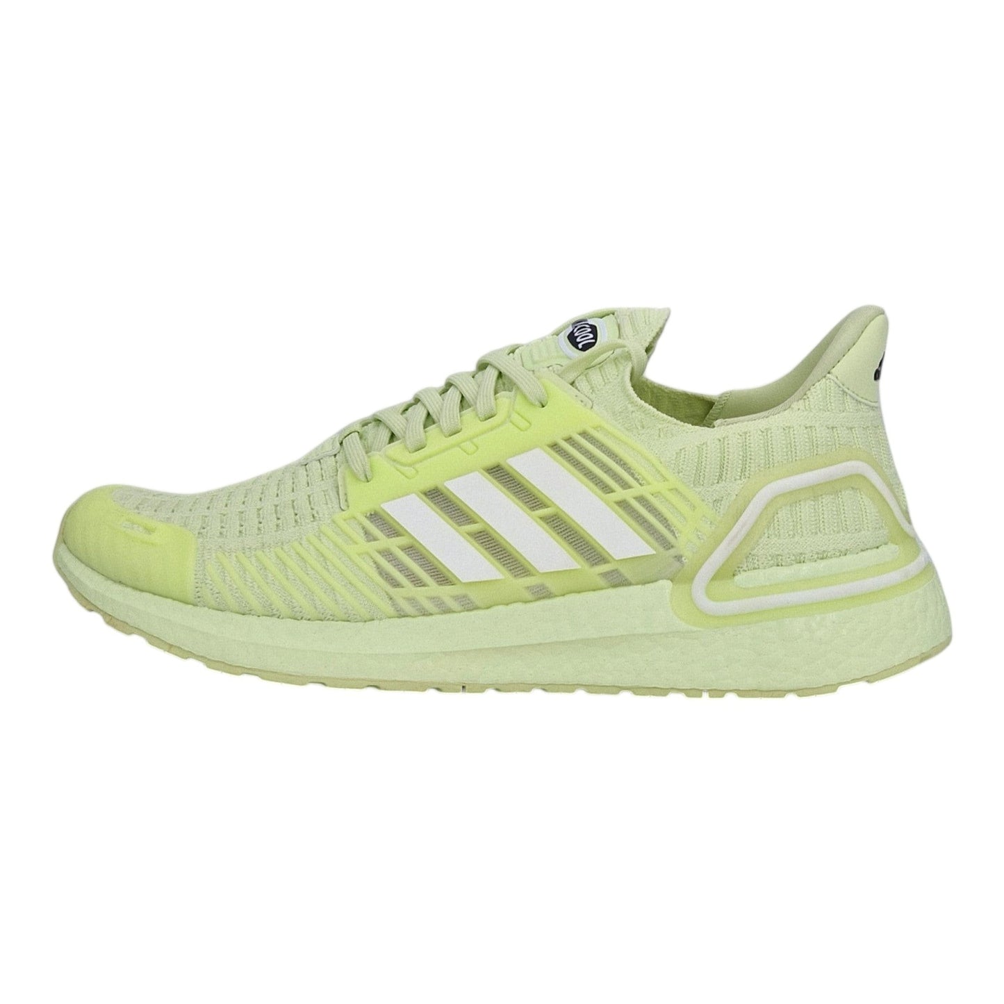 Brand Dealers Arena e.K. - BDA24 Adidas Ultraboost CC_1 DNA lime green textile and synthetic running shoes with white 3-stripes.