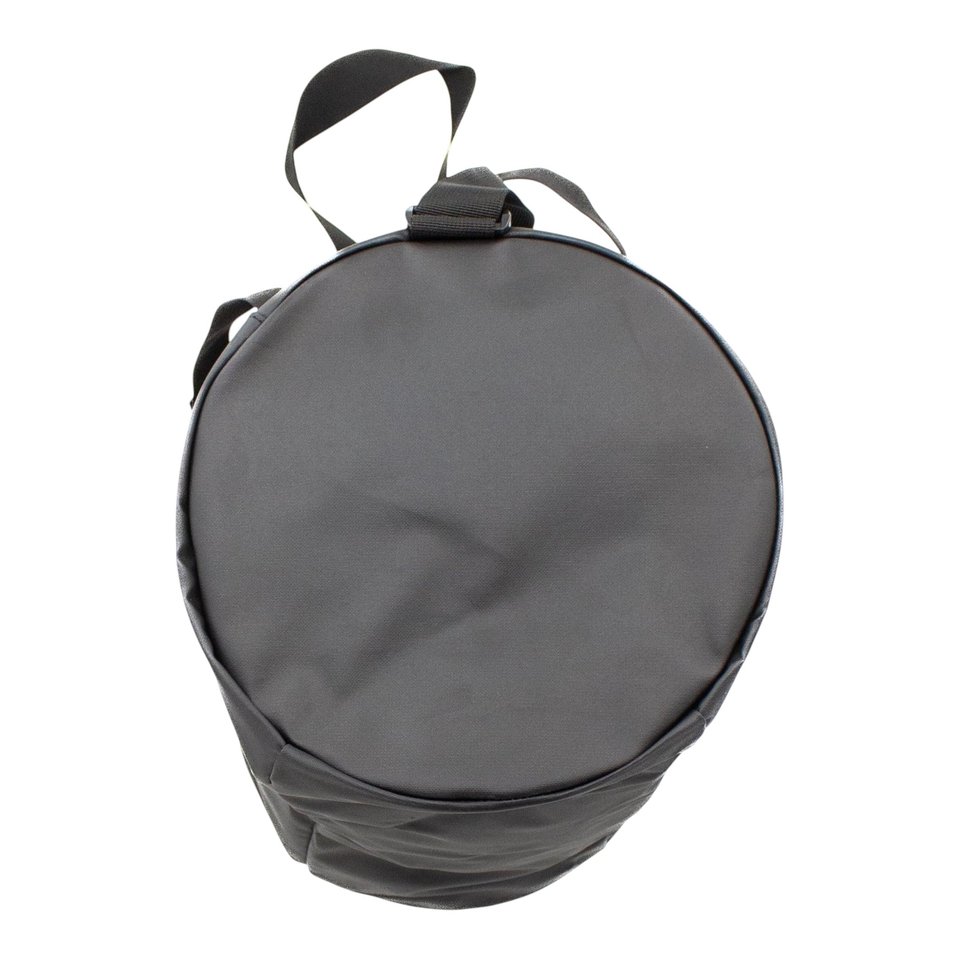 Brand Dealers Arena e.K. black polyester duffle bag with shoulder strap and large opening main compartment.
