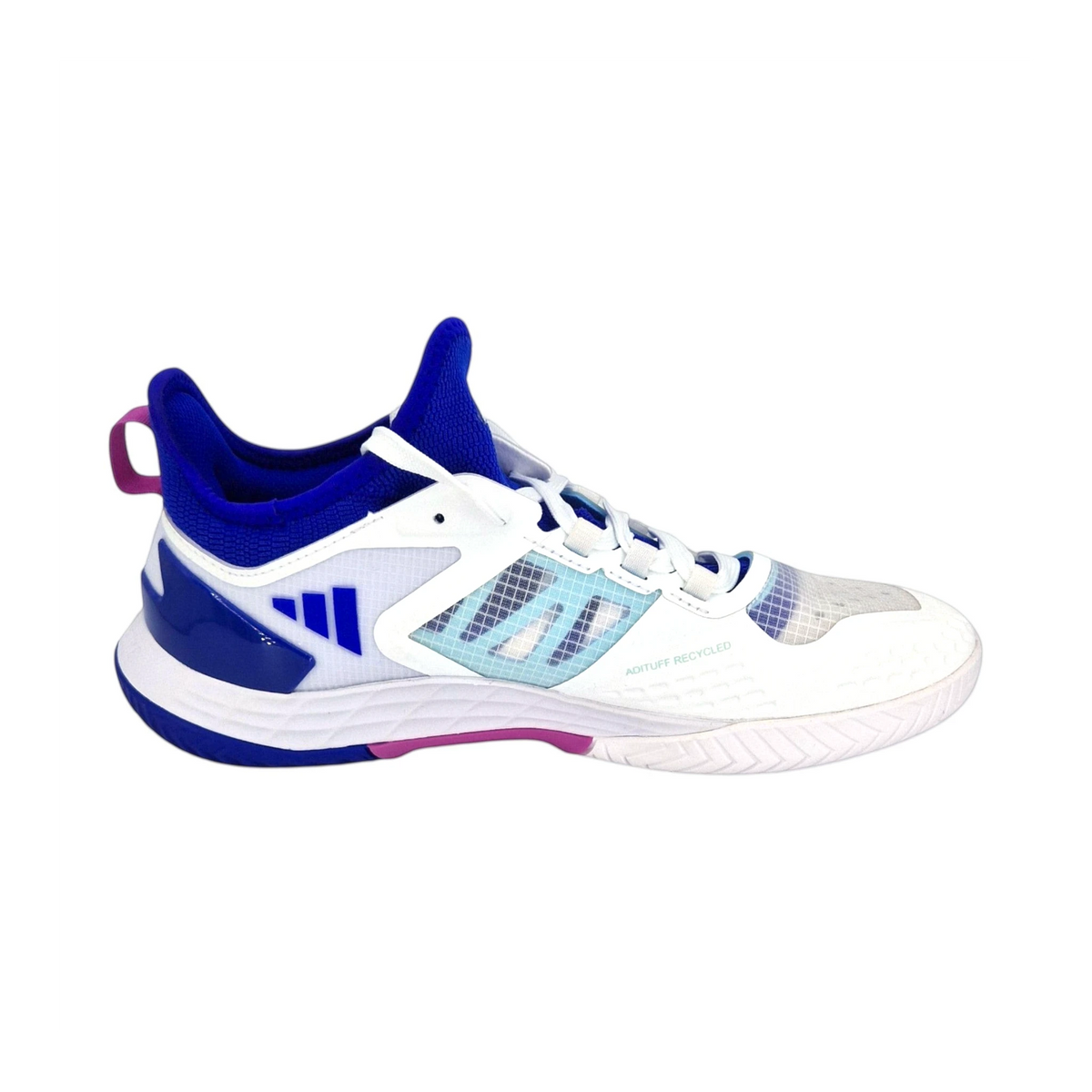 Brand Dealers Arena e.K. - BDA24 Adidas adizero Ubersonic 4.1 Herren Tennisschuh in Weiß und Blau mit Mesh-Obermaterial