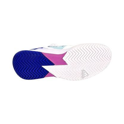 Brand Dealers Arena e.K. - BDA24 Adidas Adizero Ubersonic 4.1 Tennisschuh Sohle mit blau-weißem Fischgrätenprofil