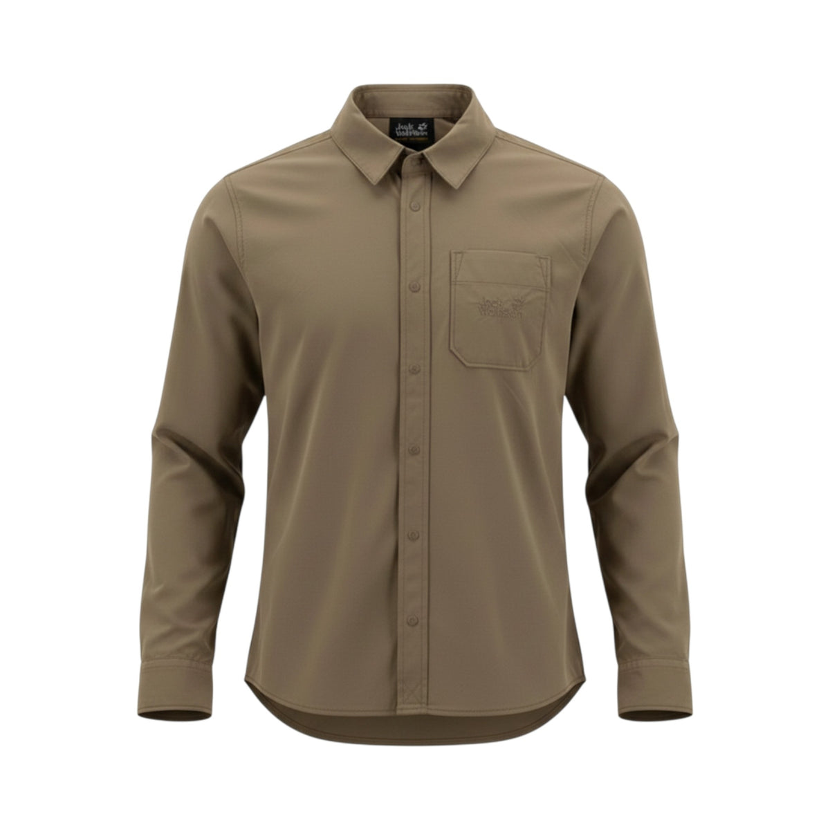 Brand Dealers Arena e.K. - BDA24 Jack Wolfskin Lakeside Langarm-Wandershirt für Kinder in Beige mit UV-Schutz