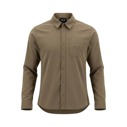 Brand Dealers Arena e.K. - BDA24 Jack Wolfskin Lakeside Langarm-Wandershirt für Kinder in Beige mit UV-Schutz