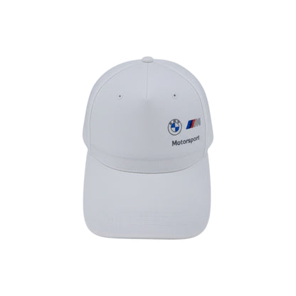 Brand Dealers Arena e.K. weiße Baseballkappe aus Polyester mit BMW Motorsport Logo, verstellbar, Unisex