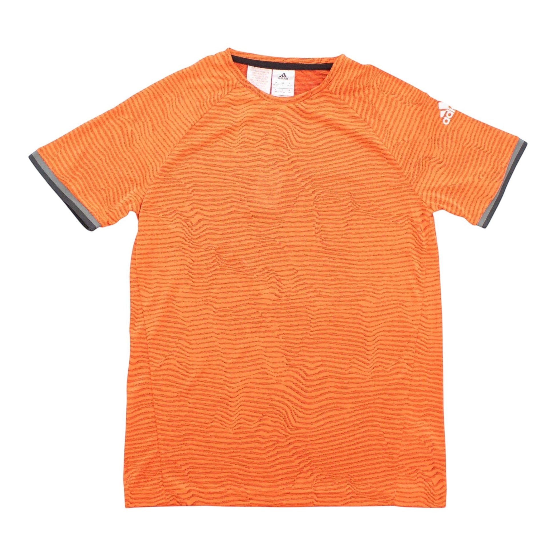 Brand Dealers Arena e.K. youth orange Adidas Adizero polyester t-shirt with crew neck, short sleeves, and 3-stripe detail.