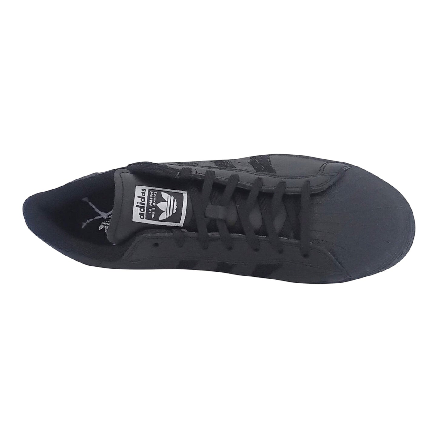 Brand Dealers Arena e.K. - BDA24: Schwarze Adidas Superstar ADV X UNITY Leder Sneaker mit Schnürsenkel und 3-Streifen Applikation.