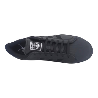Brand Dealers Arena e.K. - BDA24: Schwarze Adidas Superstar ADV X UNITY Leder Sneaker mit Schnürsenkel und 3-Streifen Applikation.