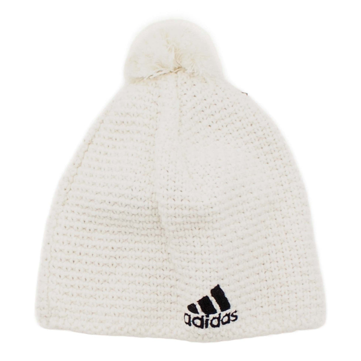 Adidas Crochet Beanie Bommel-Mütze Winter-Mütze Damen Herren Fleece-Mütze