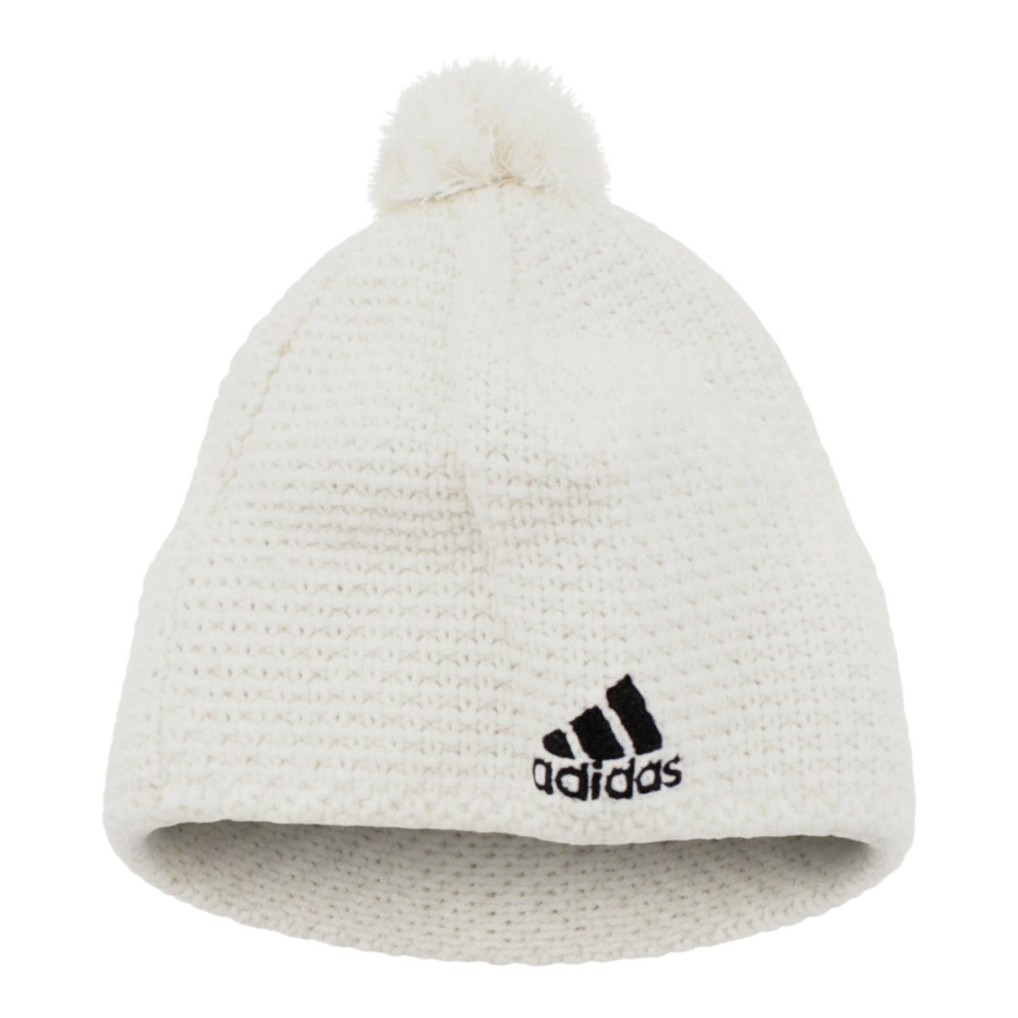 Adidas Crochet Beanie Bommel-Mütze Winter-Mütze Damen Herren Fleece-Mütze