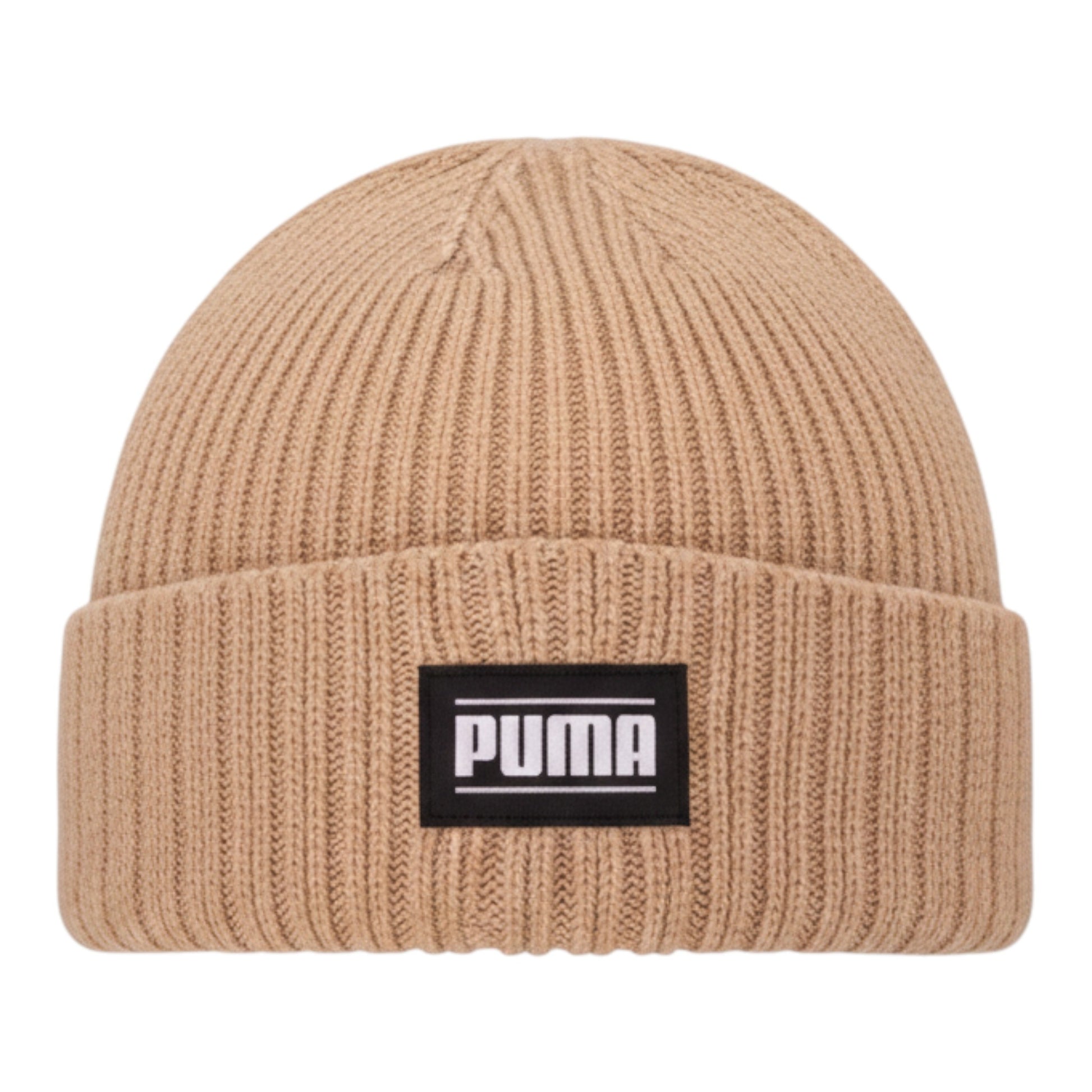 Brand Dealers Arena e.K. - BDA24 Puma outdoor ribbed classic cuff beanie in tan, made of 100% polyester, one size fits all.