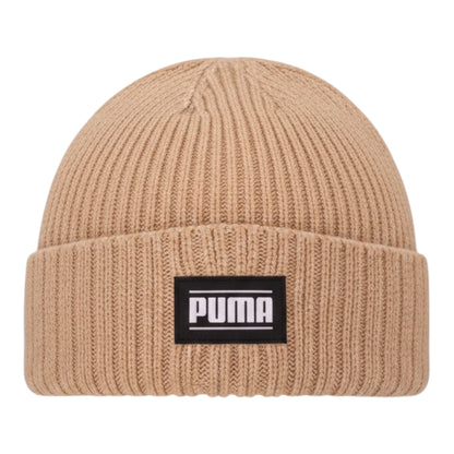 Brand Dealers Arena e.K. - BDA24 Puma outdoor ribbed classic cuff beanie in tan, made of 100% polyester, one size fits all.