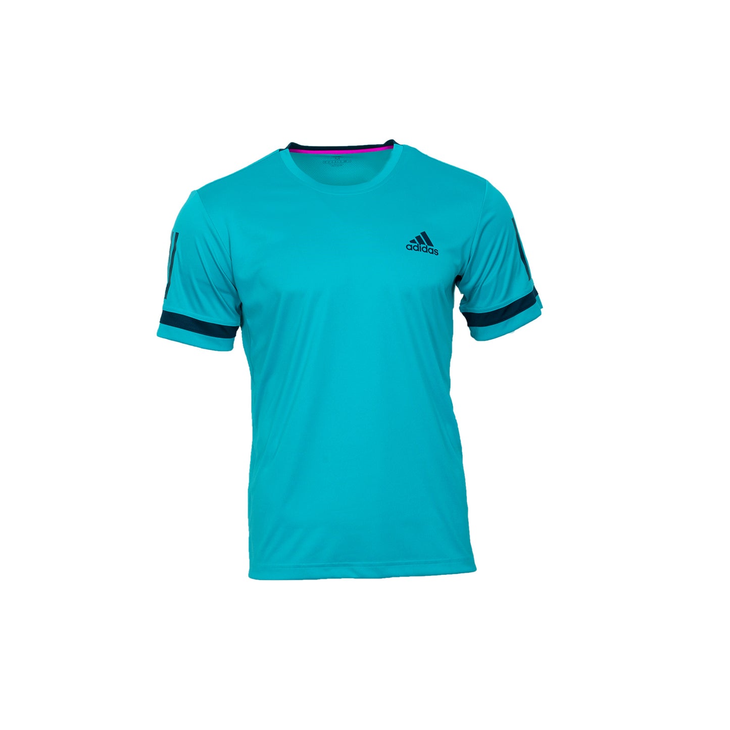 Adidas CLUB 3 Stripes Herren Tennis T-Shirt Sportshirt Climacool türkis D93023 Blau S