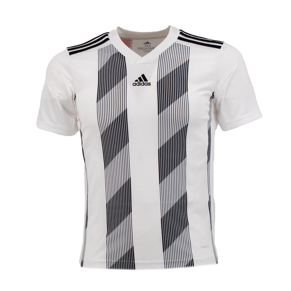 Adidas Striped 19 Herren T-Shirt Weiß Sportshirt Trainingsshirt Aeroready DP3202-01