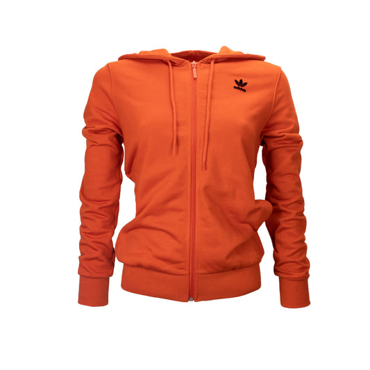 Adidas Originals Zip Hoodie Damen Kapuzenpullover Sweatjacke French Terry DU9851 Orange 34