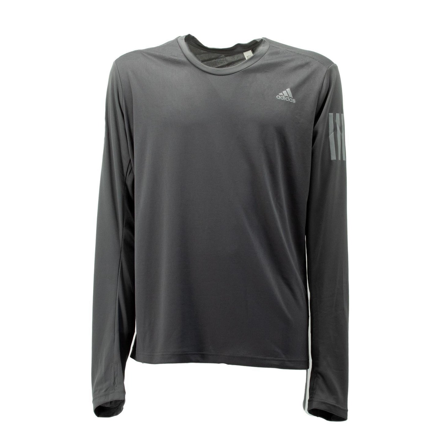 Adidas Own The Run Running Laufshirt Longsleeve Langarm Shirt Herren grau DZ2125