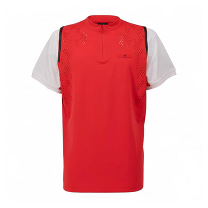 Adidas Barricade Tennis Asmc Stella McCartney Zipper Rot Herren T-Shirt EA3164