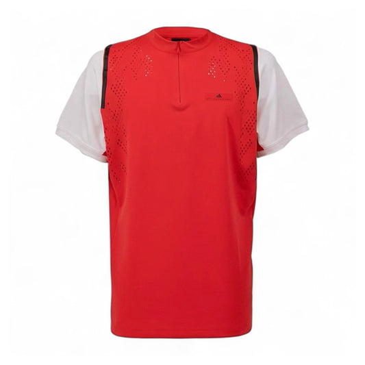 Adidas Barricade Tennis Asmc Stella McCartney Zipper Rot Herren T-Shirt EA3164