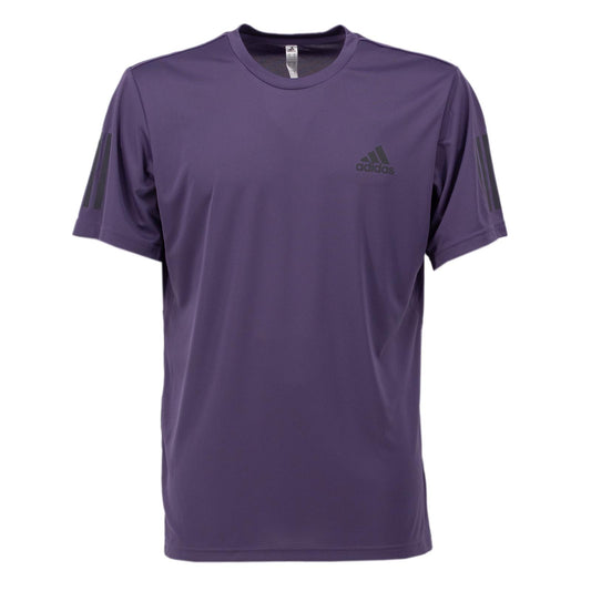 Adidas CLUB 3 Stripes TENNIS Sport Shirt Herren T-Shirt Lila Aeroready FK6955