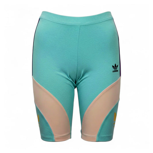 Adidas Originals Cycling Short Hot Pant Damen Hose Radhose Sport Türkis FN2906