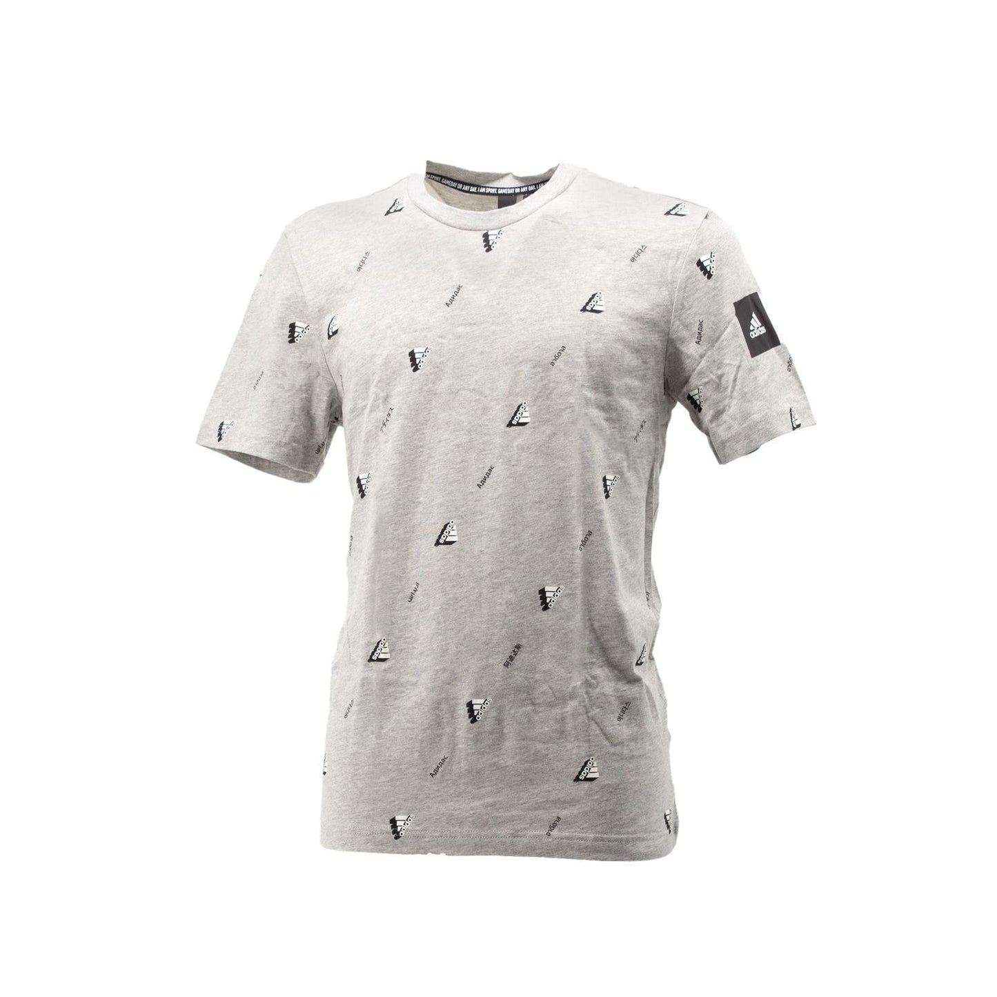 Adidas MHE Must Haves GFX Graphic 2 Tee T-Shirt Herren Baumwolle Grau FQ6215