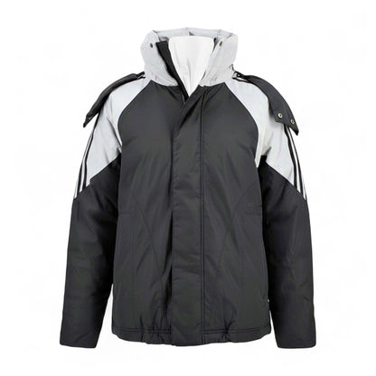 Adidas Logo Down Jacke Oversize Damen Daunenjacke Winterjacke schwarz GD2506