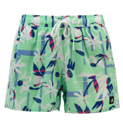 Adidas Swim Flo Clx Vsl Shorts Herren Badehose Schwimmhose Grün