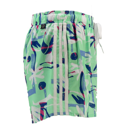 Adidas Swim Flo Clx Vsl Shorts Herren Badehose Schwimmhose Grün