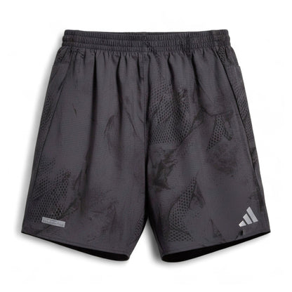 Adidas Running Ultimate Aop Shorts Herren Laufhose Sporthose Grau