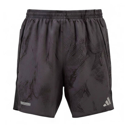 Adidas Running Ultimate Aop Shorts Herren Laufhose Sporthose Grau