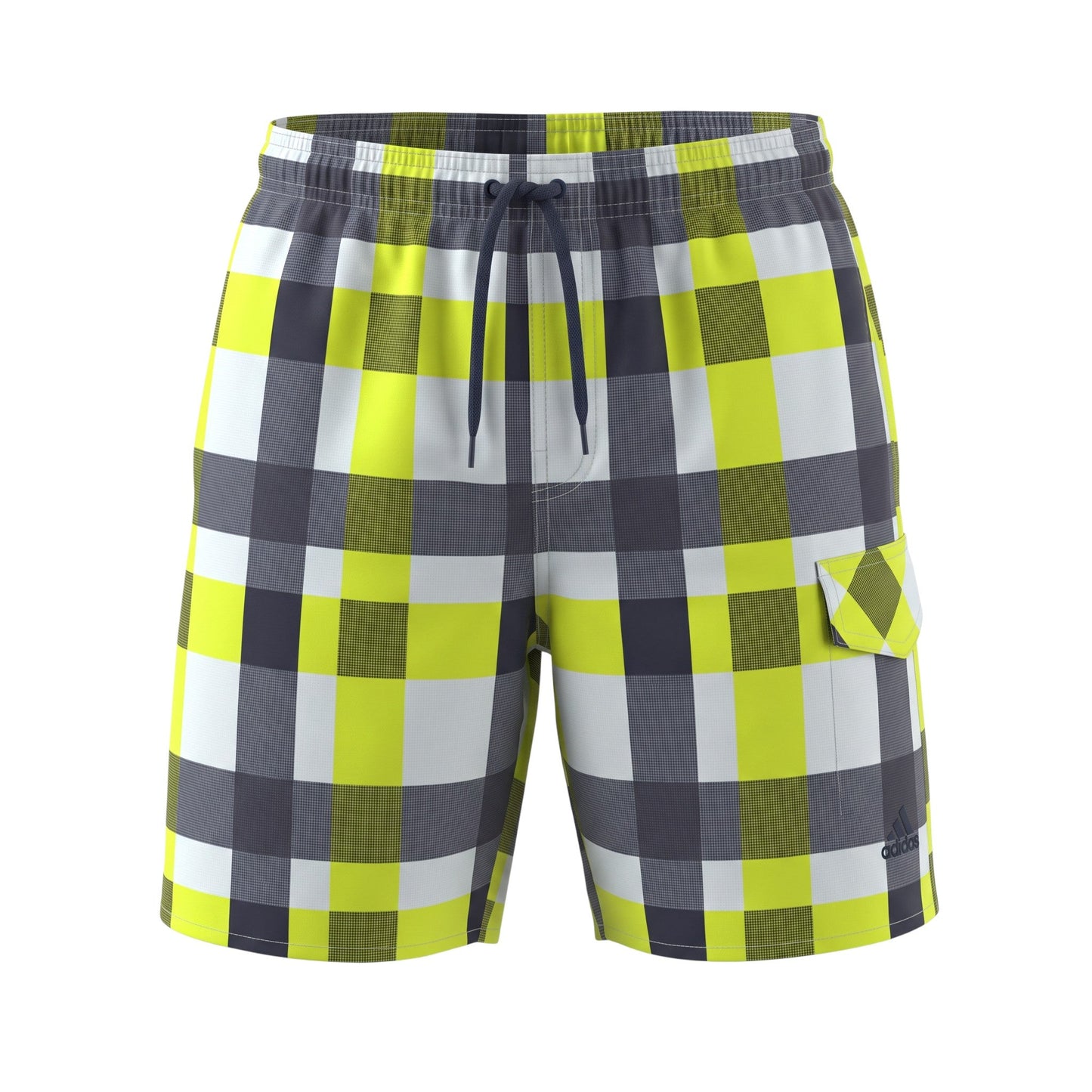 Adidas Y CHECK ML Kinder Badehose Schwimm-Shorts Karomuster S16451
