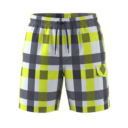 Adidas Y CHECK ML Kinder Badehose Schwimm-Shorts Karomuster S16451