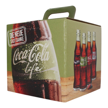 4x Gläser Coca Cola Relief Konturglas Longdrink Glas Box-Set 0,3l Liter 4-teilig