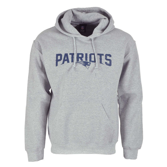 NFL Football Hoodie Kapuzenpullover New England Patriots Sweatshirt grau