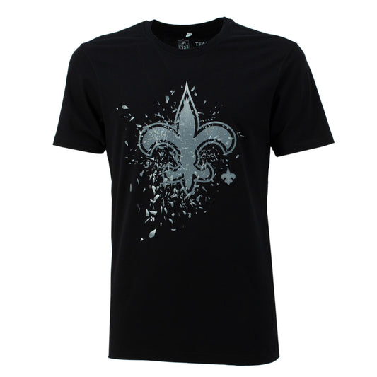Fanatics NFL New Orleans Saints Herren Logo T-Shirt Schwarz 1878MBLK7HWNOS